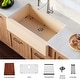 preview thumbnail 2 of 49, Karran 34" Undermount Large Single Bowl Quartz Farmhouse Workstation Kitchen Sink