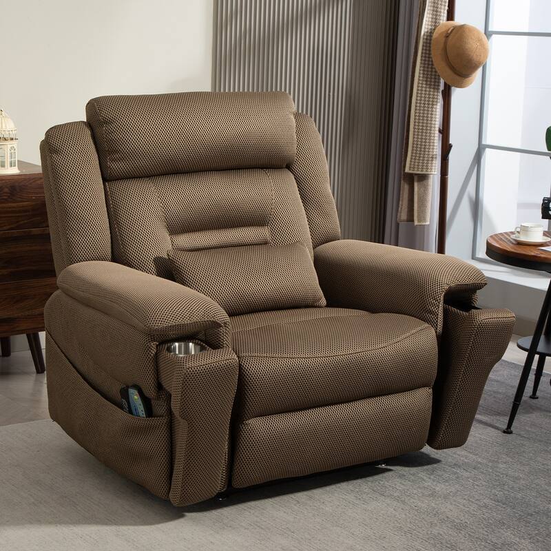 Flagship Dual Motor 28" W Oversized Power Lift Recliner Chair