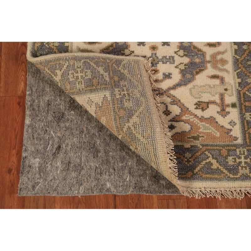 Oushak Indian Runner Rug Handmade Wool Carpet - 2'7"x 7'7"