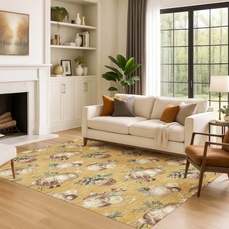 Premium Washable Super Soft Holiday Ornament Mayfield Rug