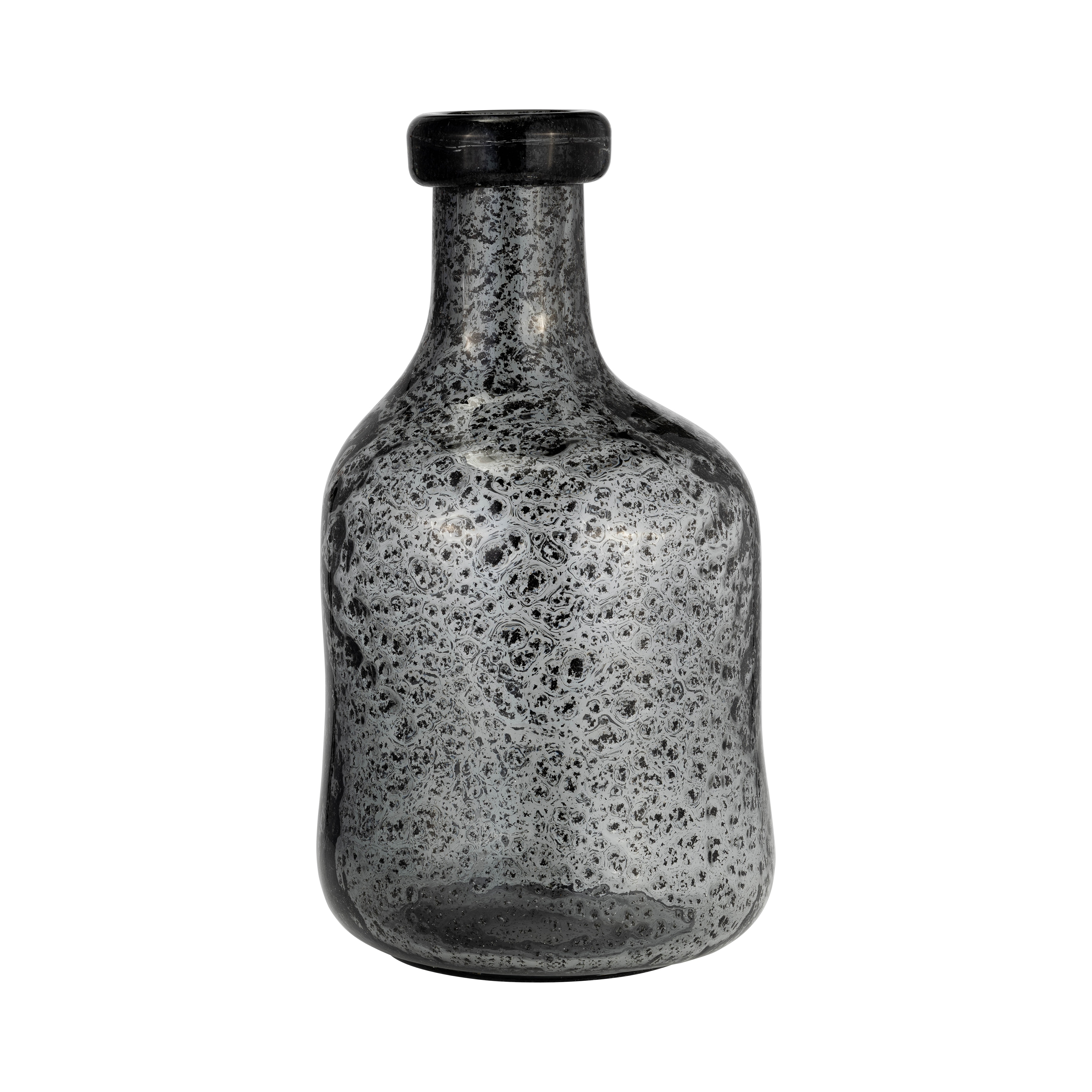 Sagebrook Home Artisan Modern Gray Glass Vase