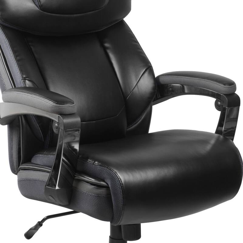 Big & Tall LeatherSoft Executive Swivel Ergonomic Office Chair