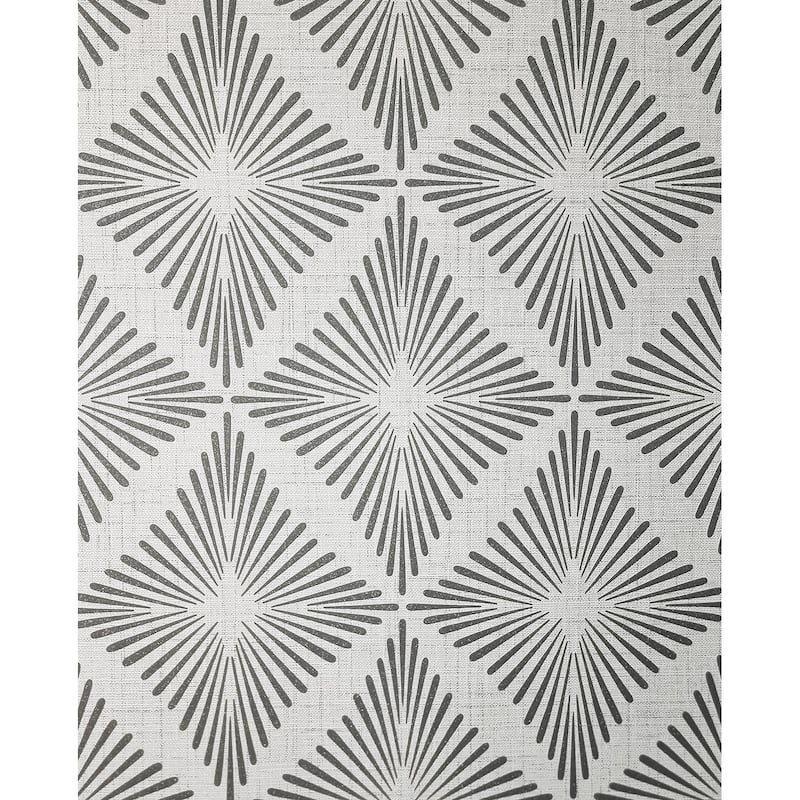 Fine Decor Denver Dark Grey Starburst Wallpaper