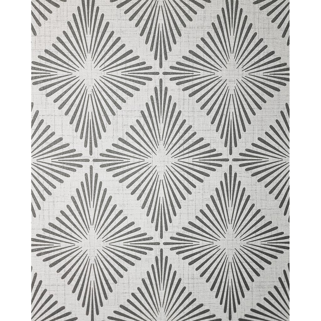 Fine Decor Denver Dark Grey Starburst Wallpaper