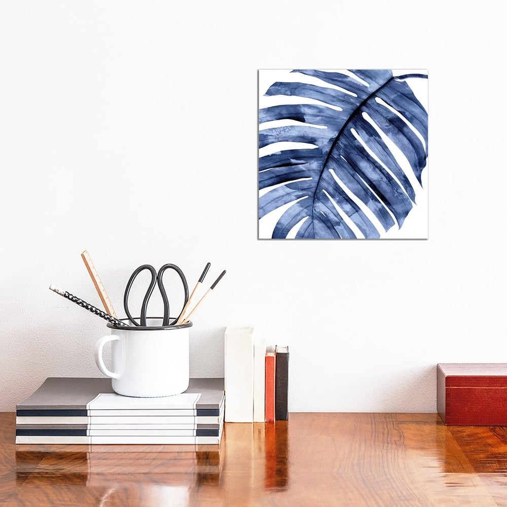 iCanvas "Indigo Palm, Close-Up II" by Melonie Miller Canvas Print
