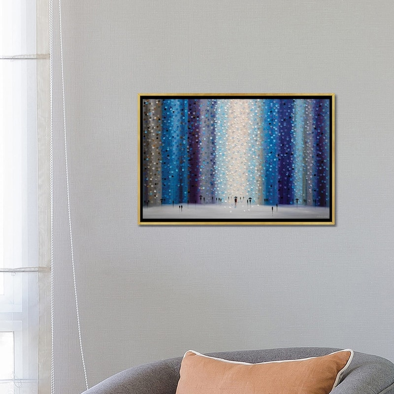 iCanvas "Rainy City" by Ekaterina Ermilkina Framed Canvas Print