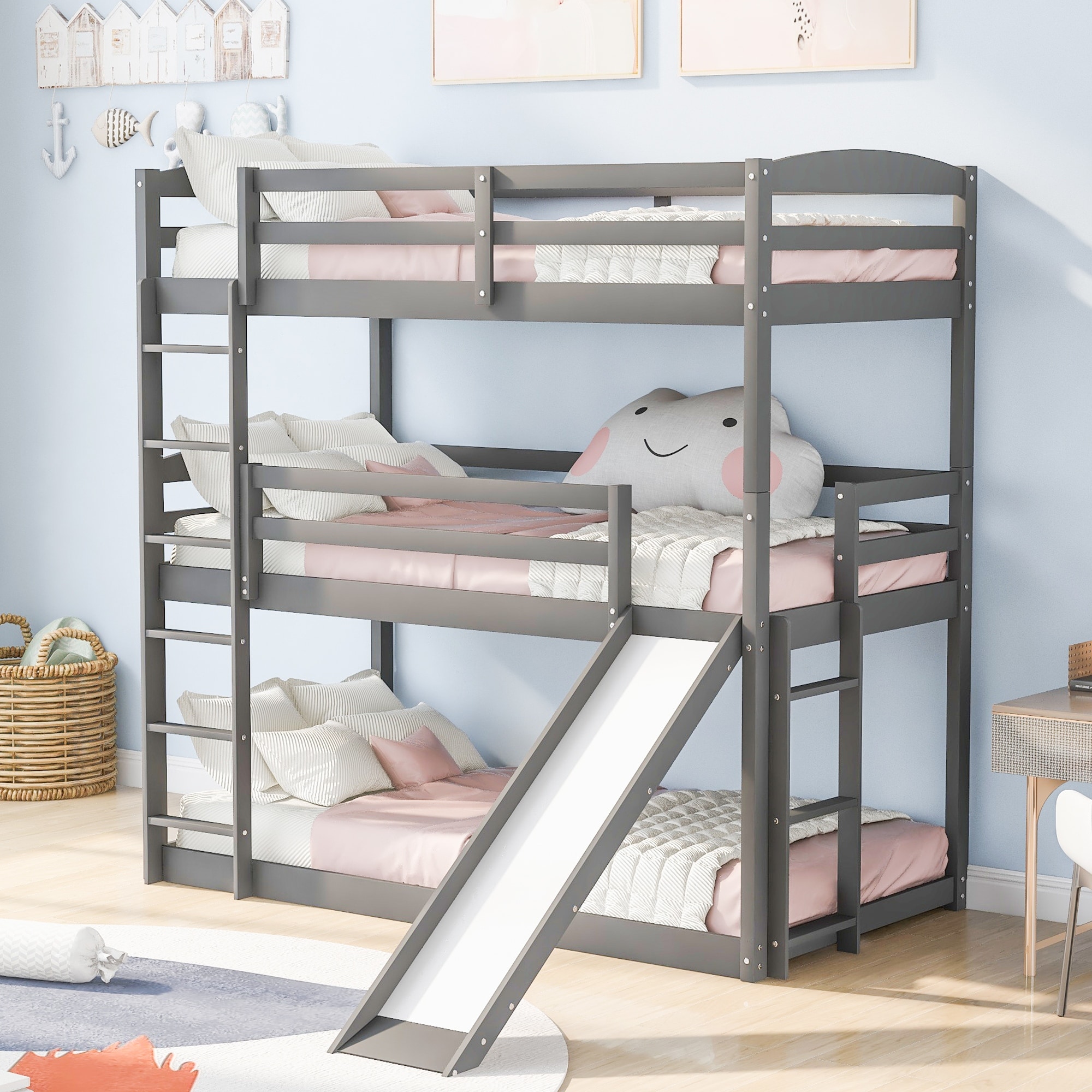 Triple floor bunk bed new arrivals