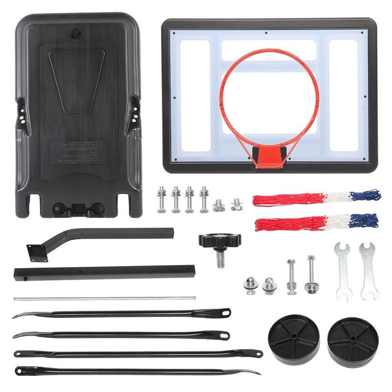 Portable Pool Basketball Hoop,45" - 53" Adjustable Height