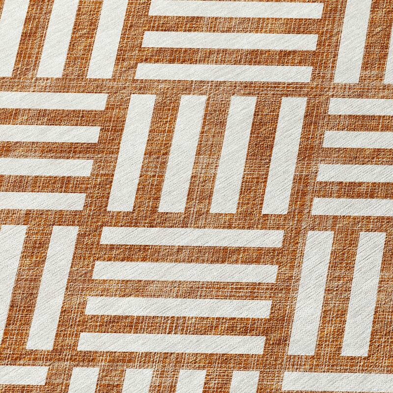 HomeRoots Geometric Transitional Rectangle Outdoor Rug