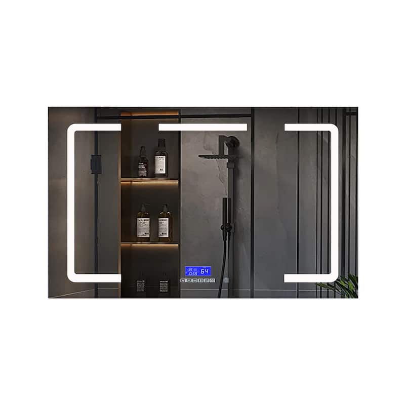Lesina 48 in. Surface-Mount LED Mirror Medicine Cabinet with Defogger