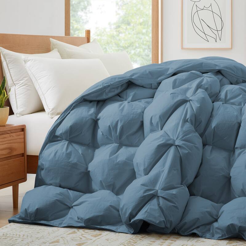 All Season Luxurious Organic Cotton 90% Puff Down Comforter