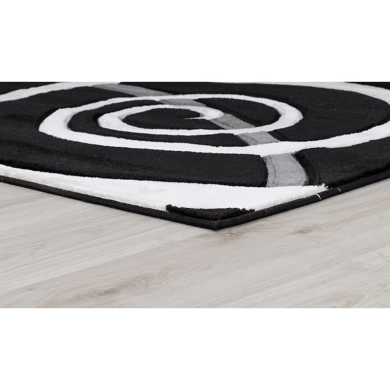 Orelsi Collection Swirl Area Rug