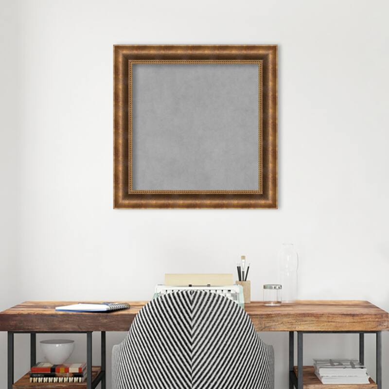 Amanti Art Manhattan Bronze Framed Magnetic Board