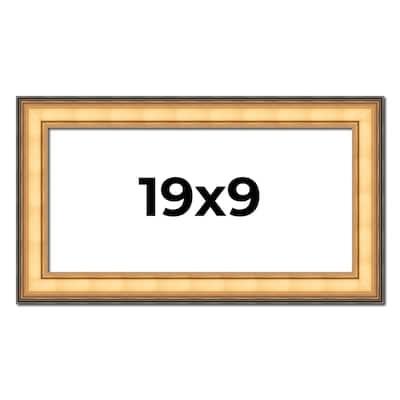 19x9 Frame Gold Plein Aire Solid Wood Picture Frame Width 2 Inches |