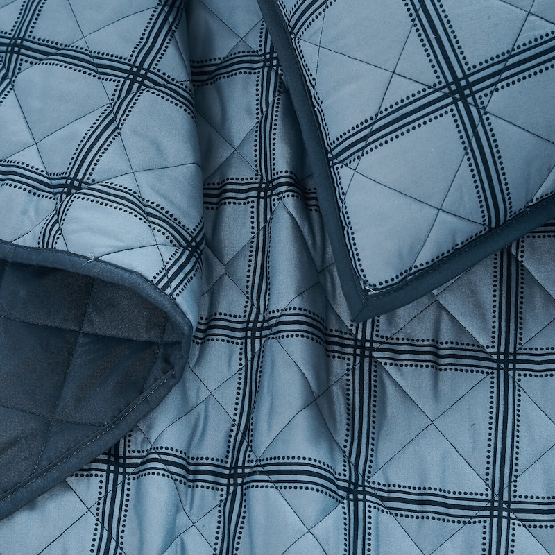 Cannon Luka Grid 3 Piece Quilt Set