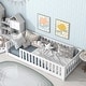 preview thumbnail 4 of 55, Floor Platform Bed with Fence without Door
