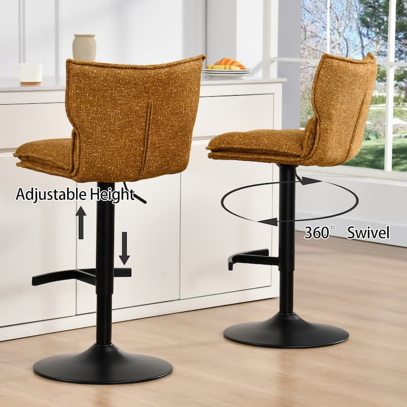 Swivel Adjustable Height with Armless Bar Stools