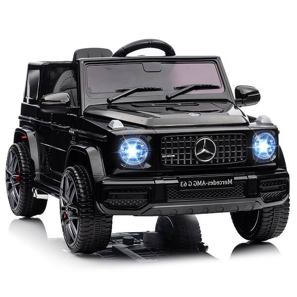 slide 2 of 14, Kids 12V Ride on Car, Remote Control, Wheels Suspension, Safety Lock, Soft Start Black