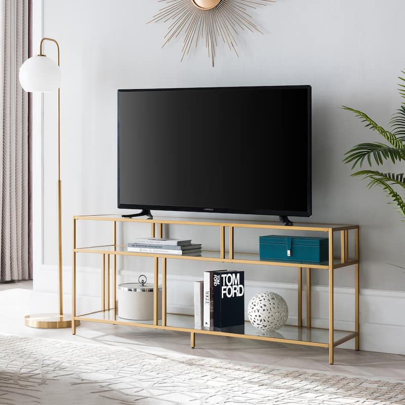 Cortland TV Stand - Brass
