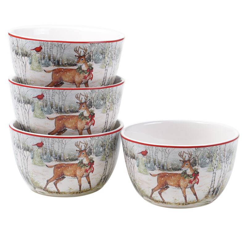 Certified International Winter Forest 16-piece Dinnerware Set, Service for 4