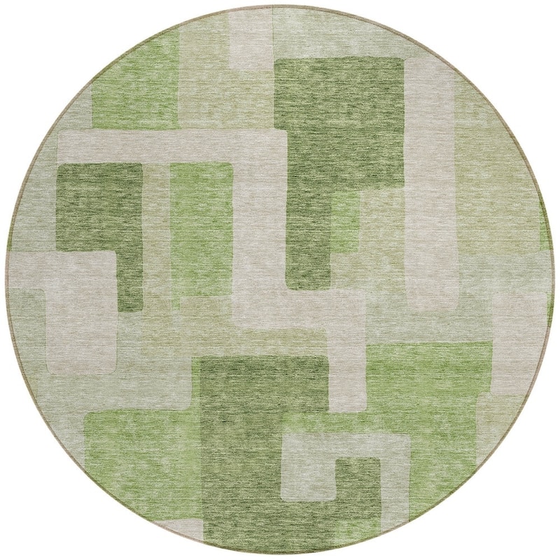 HomeRoots Geometric Transitional Rectangle Outdoor Rug