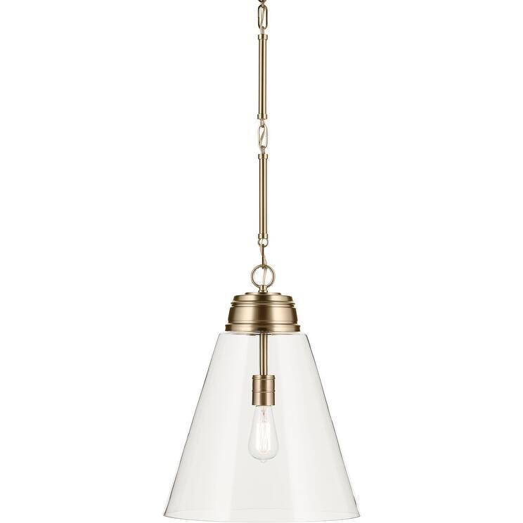 Kichler 52662CLR Marsailli 16" Wide Pendant with Clear Glass Shade