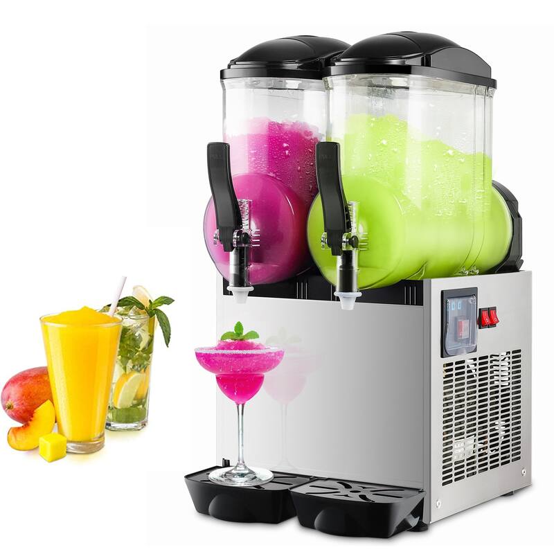 Commercial Slushy Machine, 24L/6.4 Gal,for Margaritas, Alcoholic Beverages, Smoothies, and Soft ice cream - Slushy Machine 24L