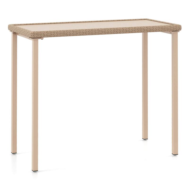 Costway 48" Outdoor Counter Height Table Patio Bar Table Heavy Duty - See Details