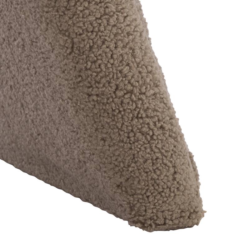 SAFAVIEH Couture Tessabella Teddy Fabric Ottoman