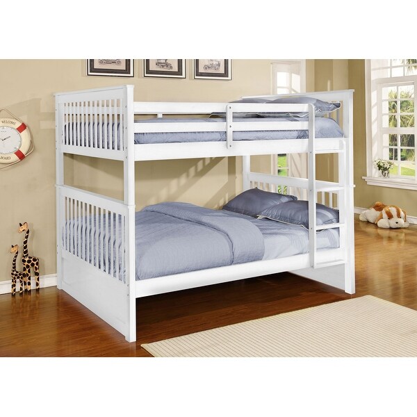 white full size bunk beds