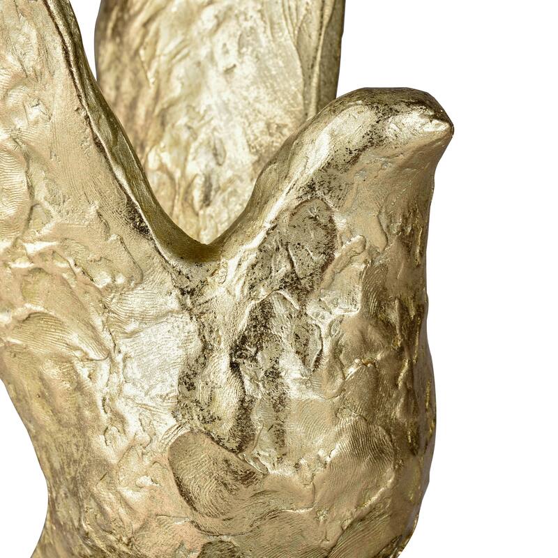 Elk Home Winged Bird Gold Composite 11.5 Inch Wide Sculpture