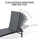 preview thumbnail 71 of 73, Outdoor All-Weather Patio Chaise Lounge Chairs Sun Lounger with Adjustable Backrest