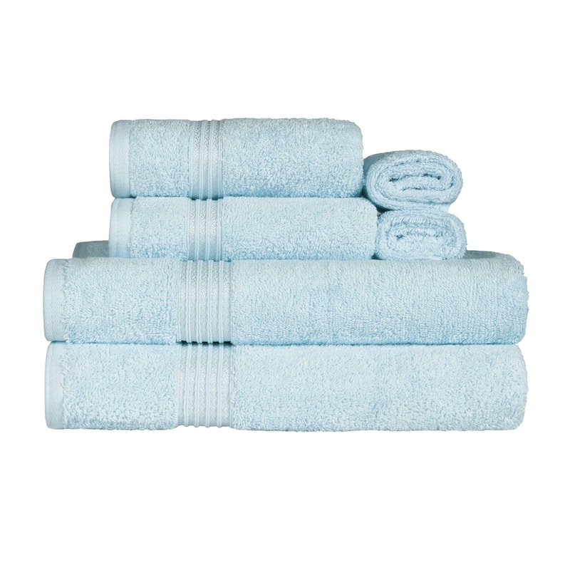 Superior Heritage Egyptian Cotton Absorbent 6-Piece Towel Set