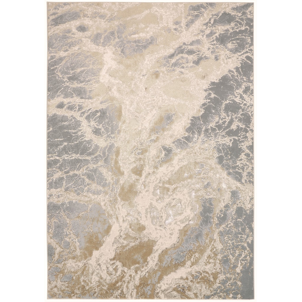 Grand Bazaar Tripoli Machine Made Abstract Modern Area Rug
