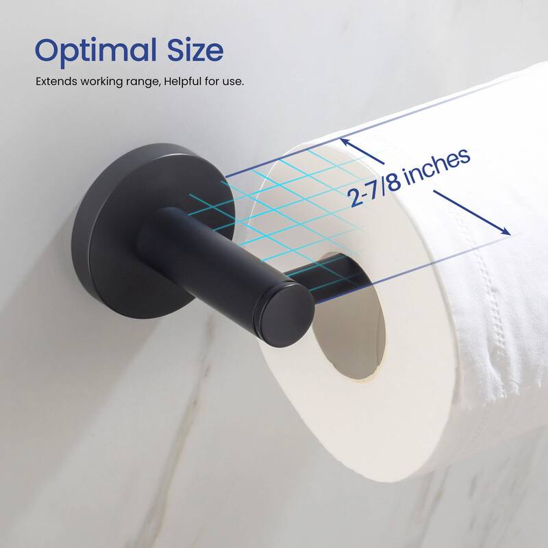 Circular 4-Piece Bathroom Hardware Set
