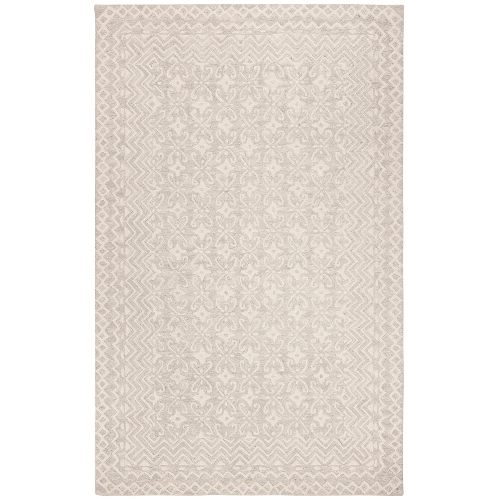 SAFAVIEH Handmade Blossom Barbara Modern Floral Wool Rug