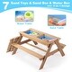 preview thumbnail 16 of 16, 3-in-1 Kids Outdoor Wooden Picnic Table