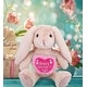 preview thumbnail 5 of 3, DolliBu Mother’s Day Super Soft Plush Baby Pink Rabbit With Pink Heart - 8 inches