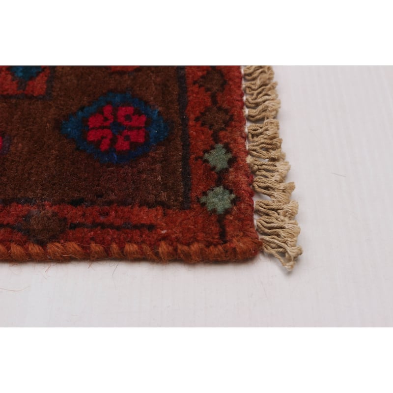 ECARPETGALLERY Hand-knotted Andelz Black, Copper Wool Rug - 3'1 x 9'5