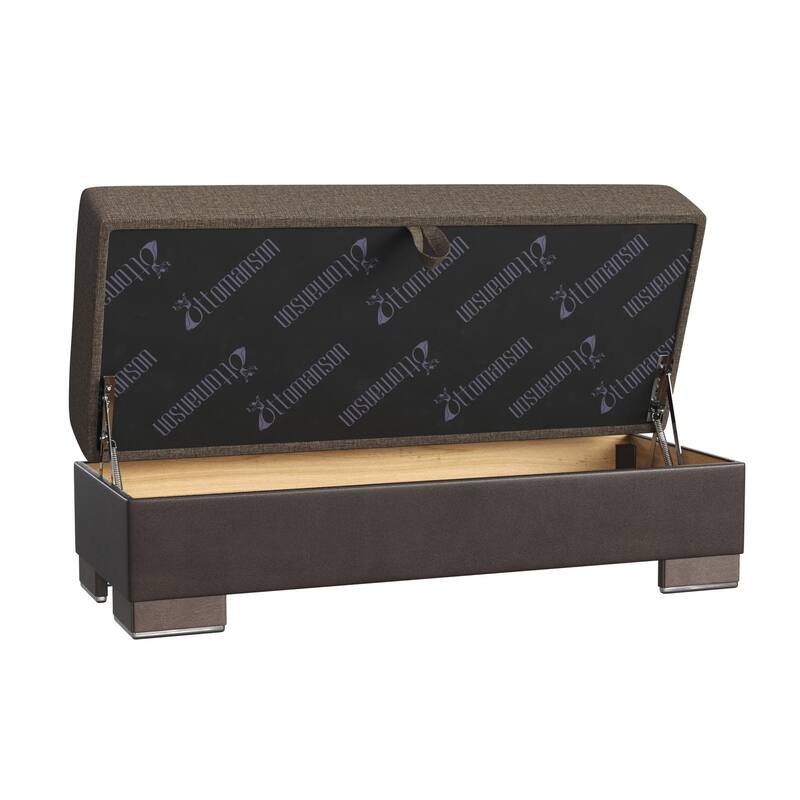 Upholstered Ottoman with Storage