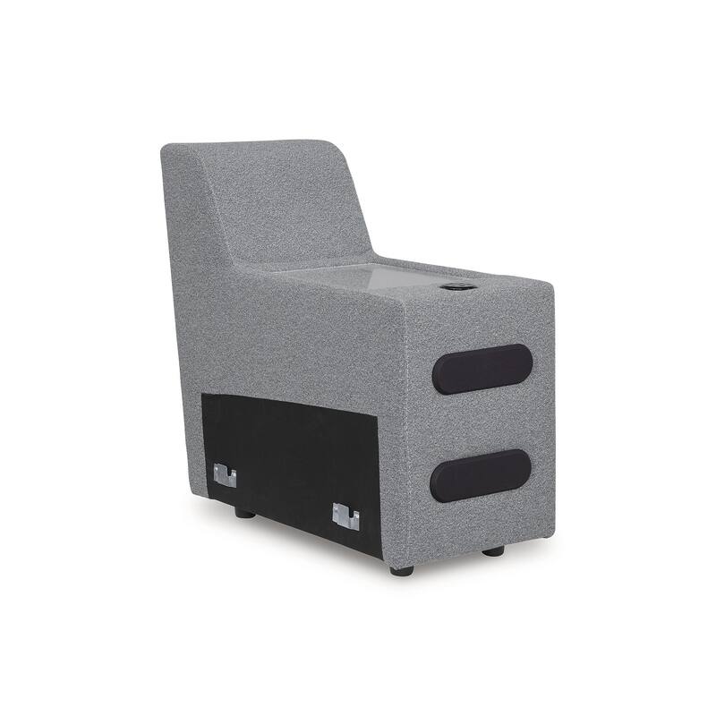 Signature Design by Ashley Modmax Gray 3-Piece Power Reclining Sectional - 100" W x 41" D x 41" H