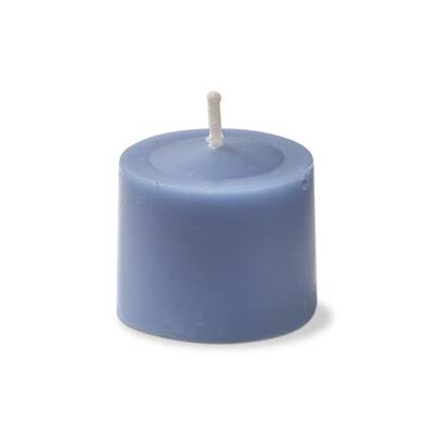 Color Studio Votive Candles Set Of 12 Slate Blue Smokeless Paraffin Wax, Burn Time 5 Hrs.
