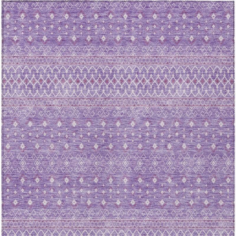 HomeRoots Tribal Transitional Rectangle Outdoor Rug