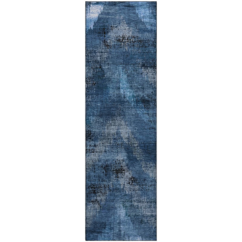 Premium Washable Super Soft Brushstrokes Modern V Mayfield Rug