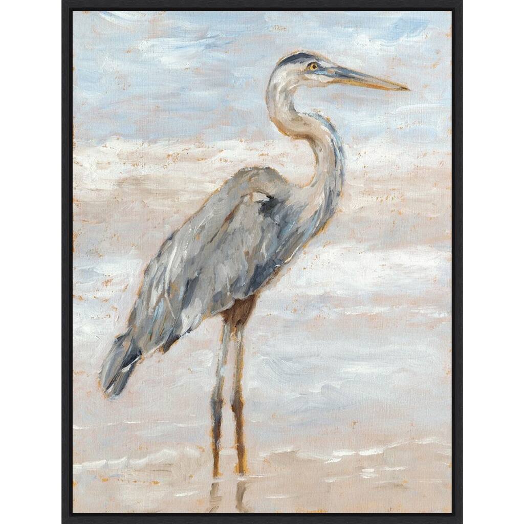 Beach Heron I by Ethan Harper Framed Canvas Art