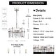 preview thumbnail 30 of 42, Casandra 5-light Drum Crystal Glass Chandelier - 18.5 inches in diameter x 16.5 inches H