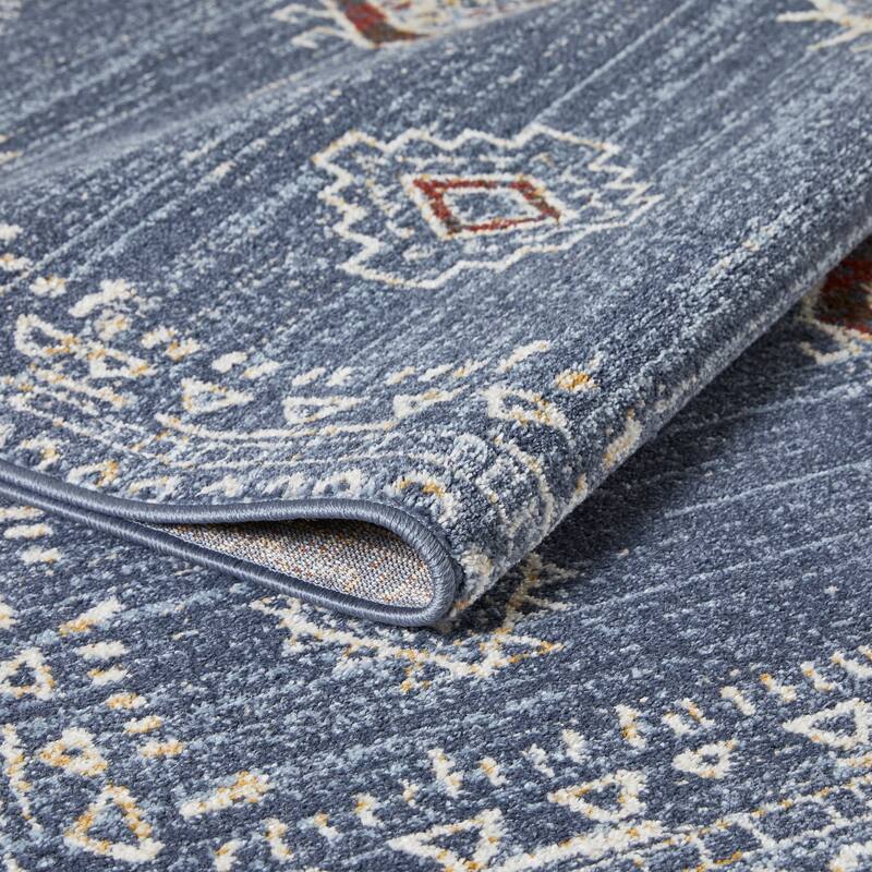 Loomaknoti Alsbrooke Temarnie Blue Area Rug