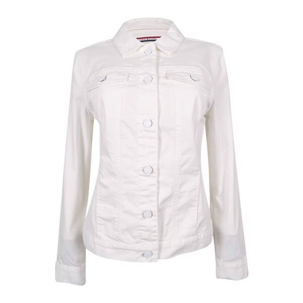 tommy hilfiger white jacket womens