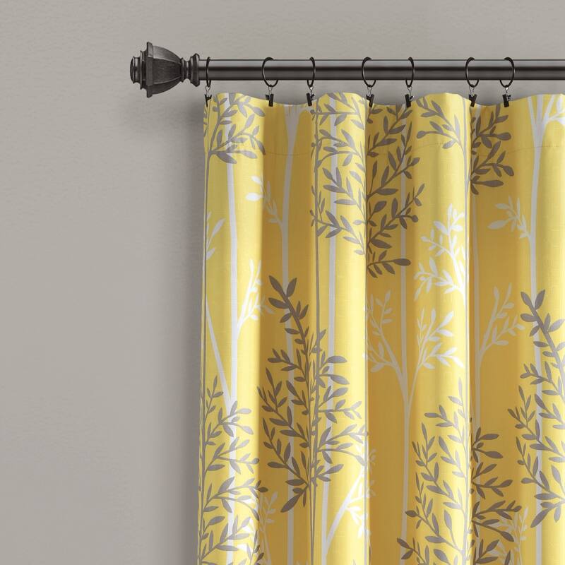 Lush Decor Linear Tree Insulated Blackout Window Curtain Panel Pair