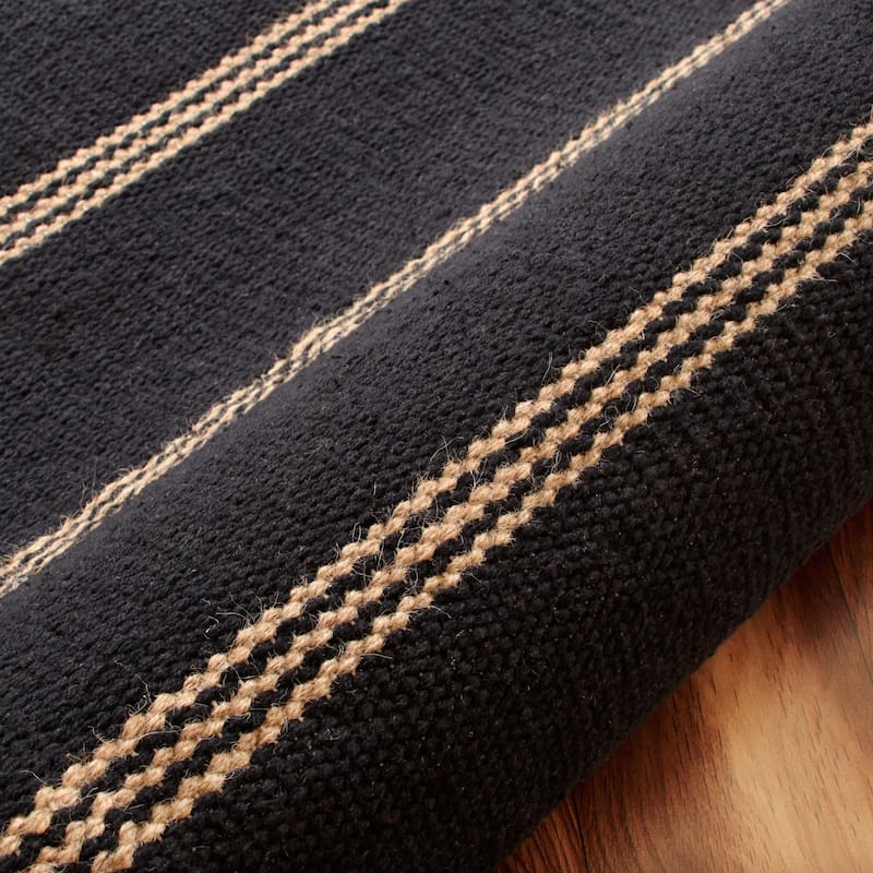 Sevita Striped Jute Area Rug